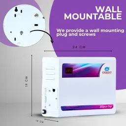 everest 4 KVA Elegant Digital Model Voltage Stabilizer Used Upto 1.5 Ton AC Power Input (160 V to 270 V) Working Range (150V to 270V) White image 5