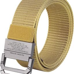 Men Casual Gold Nylon Belt-image-29
