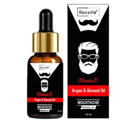 Ronzille Vitamin E Moustache Growth Oil with Argan & Almond Oil - 10 ml-42