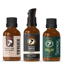 Fantraa Men Set Of 3 Beard Growth Cream & Hair Growth Kit-22