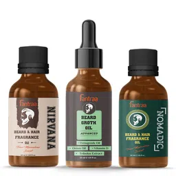 Fantraa Beard Growth Oil & Beard & Hair Fragrance Oil Combo-27