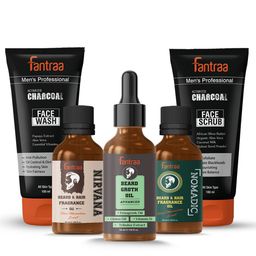Fantraa Men Set of 5 Face and Beard & Moustache Care Kit-4