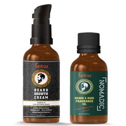 Fantraa Beard Growth Cream and Nomadic Beard Fragrance Oil 80 ml-11