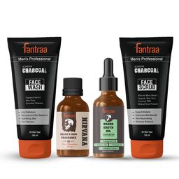 Fantraa Men Set Of 4 Beard Growth Oil & Charcoal Face Wash 260 ml-18