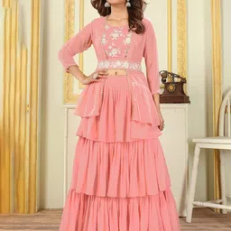 Patlani Style Designer Stitched Lehenga with ready Jacket and embroidery stitched blouse-picture-29
