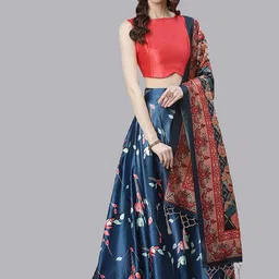 Kaizen TEXO FAB Semi-Stitched Lehenga & Unstitched Blouse With Dupatta-46