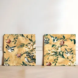 Art Street Orange & Green 2 Pieces Canvas Floral and Botanical Wall Arts-image-97