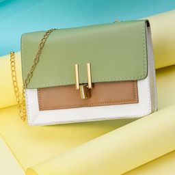 HAUTE SAUCE by Campus Sutra Women Colourblocked Structured Sling Bag-image-28