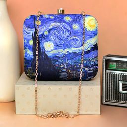 ARTKLIM Women Graphic Printed Box Clutch-image-92