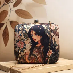 ARTKLIM Princess Printed Box Clutch-54