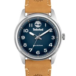 Timberland Men Blue Dial & Brown Leather Strap Analogue Watch TDWGA2152102-image-5