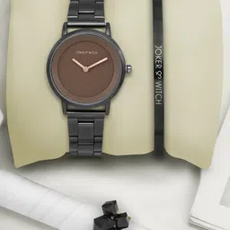 JOKER & WITCH Women Black Bracelet Style Straps Analogue Watch With Bracelet & Ring-image-79