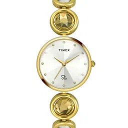 Timex Women Brass Dial & Bracelet Style Straps Analogue Watch TWEL16400-image-69