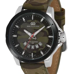 GIO COLLECTION Men Multicoloured Aluminium Dial & Multicoloured Leather Straps Analogue Watch-27
