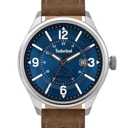 Timberland Blake Men Blue & Brown Textured Analogue Watch TBL.14645JYS/03M-54