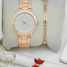 JOKER & WITCH Women White Dial & Rose Gold Toned Analogue Watch-JWLT657-image-90