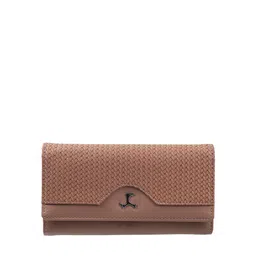 Mochi Peach-Coloured Textured Embellished Purse Clutch-14