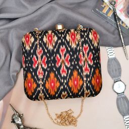 ARTKLIM Women Printed Fabric Box Clutch-image-29