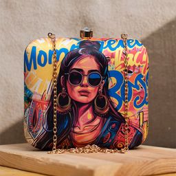 ARTKLIM Printed Box Clutch-image-33