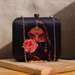 ARTKLIM Printed Box Clutch-14