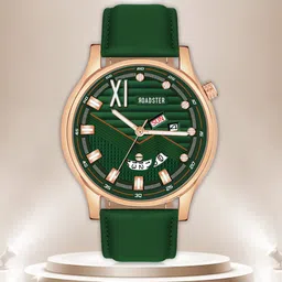 The Roadster Lifestyle Co. Green Men Leather Straps Analogue Watch RD-10-Green-image-14