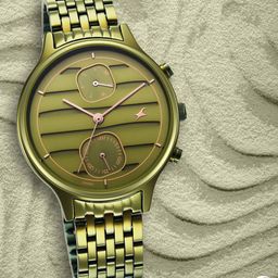 Fastrack Women Brass Dial & Wrap Around Straps Analogue Watch- 6207QM02-image-17