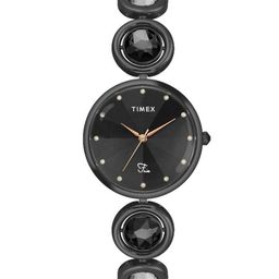 Timex Women Brass Dial & Bracelet Style Straps Analogue Watch TWEL16401-52