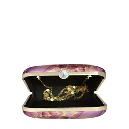 ARTKLIM Printed Box Clutch With Sling Strap image 2