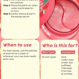 PLIX THE PLANT FIX Watermelon Hydrogel Under Eye Patches image 4