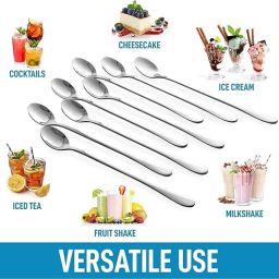 Dinette stainless steel soda spoon 6 pcs Stainless Steel Cutlery Set-image-16