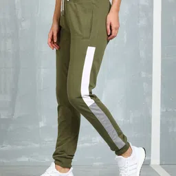 metronaut Colorblock Women Green Track Pants-picture-6