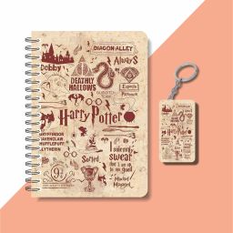A5 NOTEBOOK + KEYCHAIN COLLECTION A5 Notebook RULED 160 Pages-16