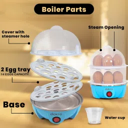 dokro Electric Instant Egg Boiler, 3 Boiling Modes, Overheat Protection, Smart SPEB3 Egg Cooker image 4