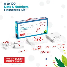 0 to 100 Dots & Number Flash cards Kit | A4 Size Dot & Maths Symbols Cards | Numbers & Maths Symbol Cards | Dot Cards for Babies | Early Learning material | More Than 200+ Flash cards For Kids-0