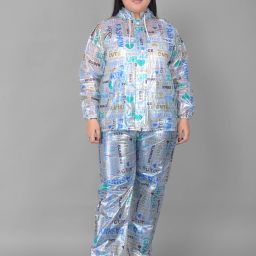 Dollar Rainguard Women's PVC Full Sleeve Solid Raincoat Self Design Women Rain Suit-image-38