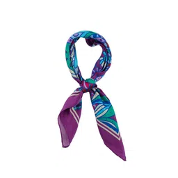 The Tie Hub Men Purple & Blue Printed Neckerchief-image-68