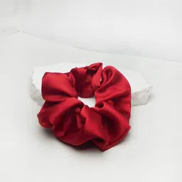 Soho Boho Studio Red Satin Ponytail Scrunchies-50