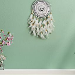 DULI White & Black Allah Printed Hanging Dream Catcher Windchimes-image-22