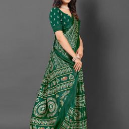 Mitera Ethnic Motifs Printed Saree-image-95