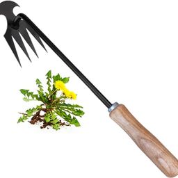 redbuild Garden Weeding Tool ( Tempered ) with Wooden Handle || Weeder Hand Tool 4 Claws Hand rake-picture-32