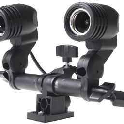 fotokina Double Holder Socket Bracket Studio EU Plug_FK_BK Double Holder Socket Bracket Studio EU Plug_FK_BK Camera Rig-12