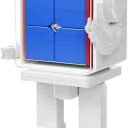 hawkister MoYu Cube Robot Meilong 2M 2x2 Magnetic Cube Stickerless + Robot Toy Display Box image 2