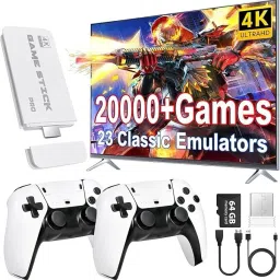 SSR Wireless TV Game Console Stick 4K，Retro Game Stick 64 GB with yes-23
