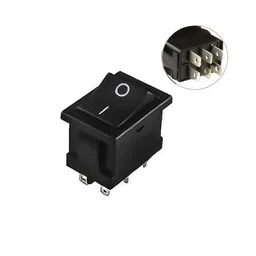 6A 250V AC DPDT ON-ON Rocker Switch image 1