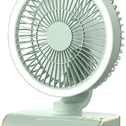 Sampri Rechargeable Lighting & 4-hours Battery Backup Small Pocket, Cooling Mini Hand 3 Speed USB Fan image 5