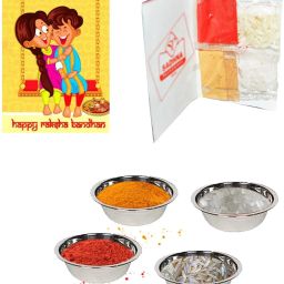 pdr poonam designer rakhi Designer Poonam_D_C4_018 Mauli Thread Rakhi Set image 2