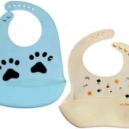 Soft Silicone baby bib with crumb catcher, BPA free, 100% food grade, Non toxic-31