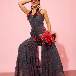 Floral Print Women Jumpsuit-image-10