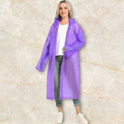 fashionon Solid Women Raincoat-picture-14