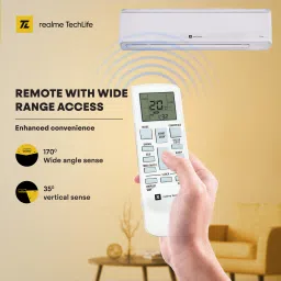 realme techlife 2024 Model 1.5 Ton 5 Star Split Inverter Smart AC with Wi-fi Connect- White image 5